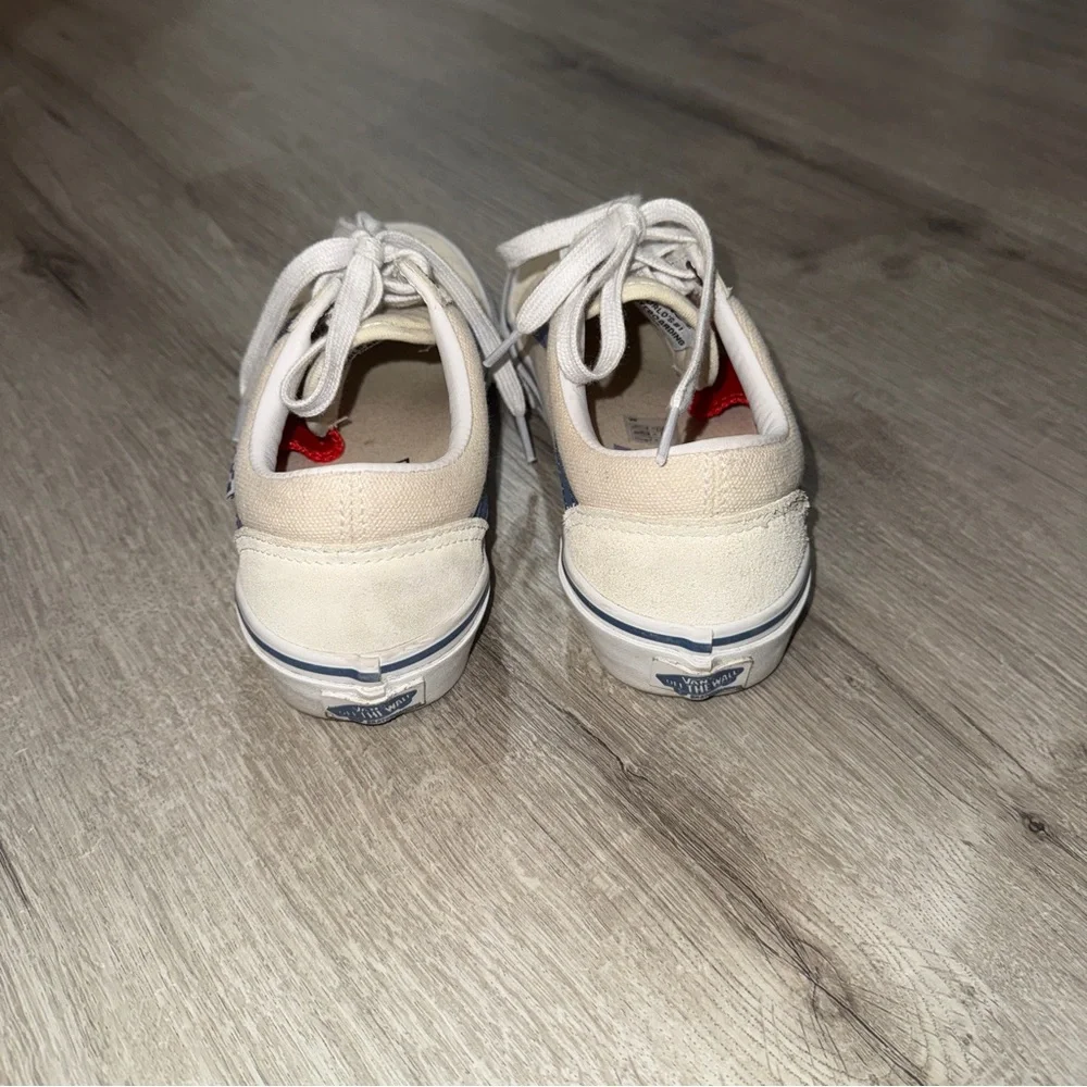Men’s/Women’s Vans Skate Old Skool cream and blue